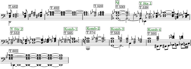 harmonische Schritte des Df-Endes T482-638