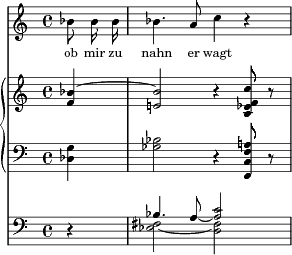 Tristan und Isolde "ob mir zu nahn er wagt?"