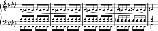 Beethoven, Große Fuge op. XXX, Takt XXX