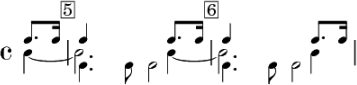 Rhythmische Normalpositionen