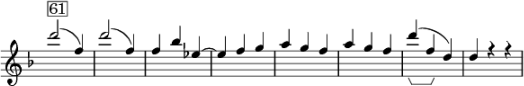 Fallende Sexte im Bruckner, Dritte Sinfonie, Scherzo, zweites Thema