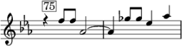 Fallende Sexte im Bruckner, Vierte Sinfonie, erster Satz, Gesangsthema