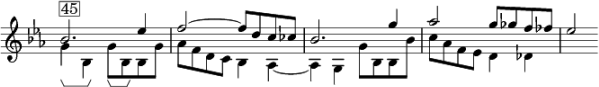 Fallende Sexte im Bruckner, Erste Sinfonie, erster Satz, Gesangsthema