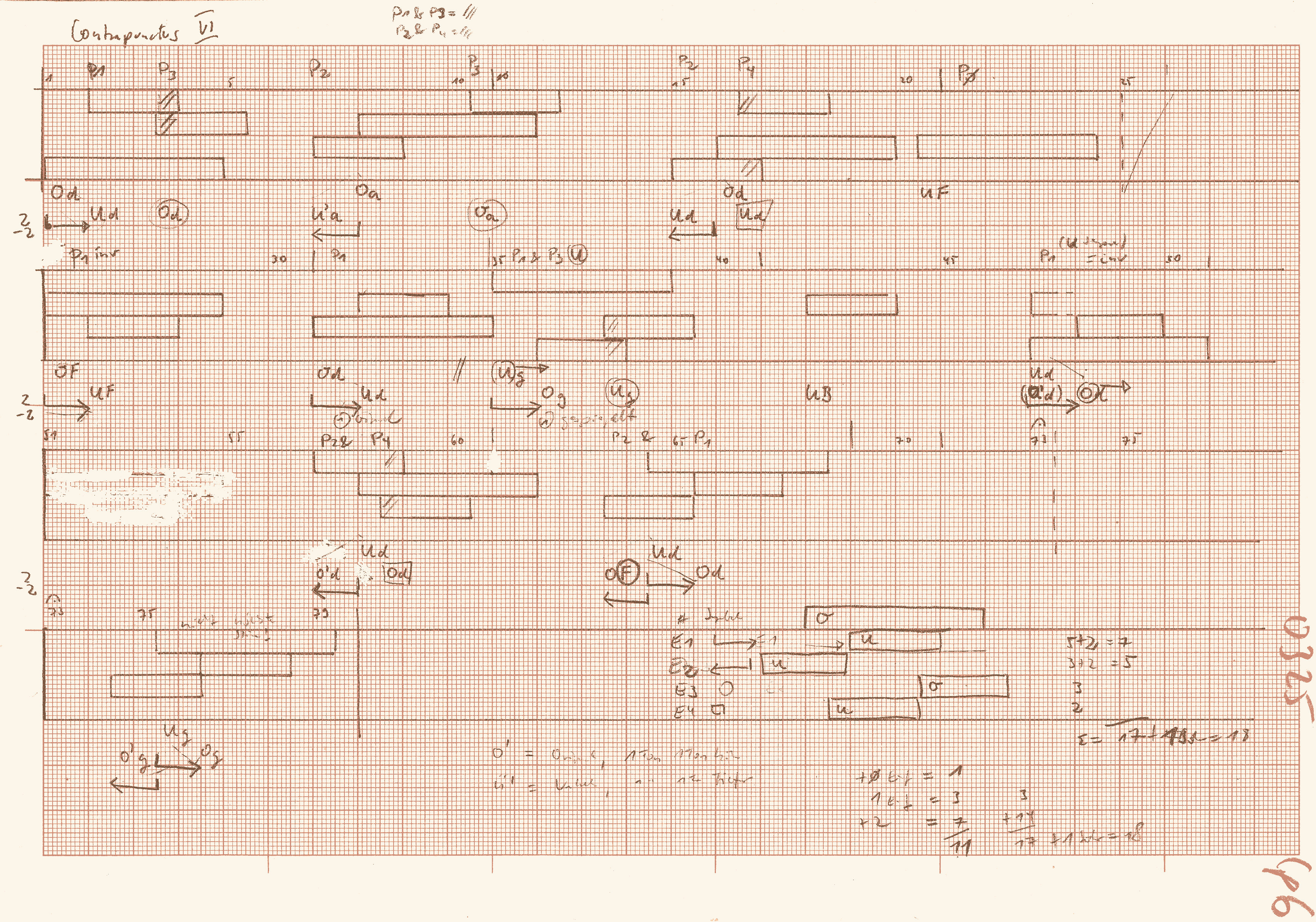 Formplan des Cp VI aus der Kunst der Fuge