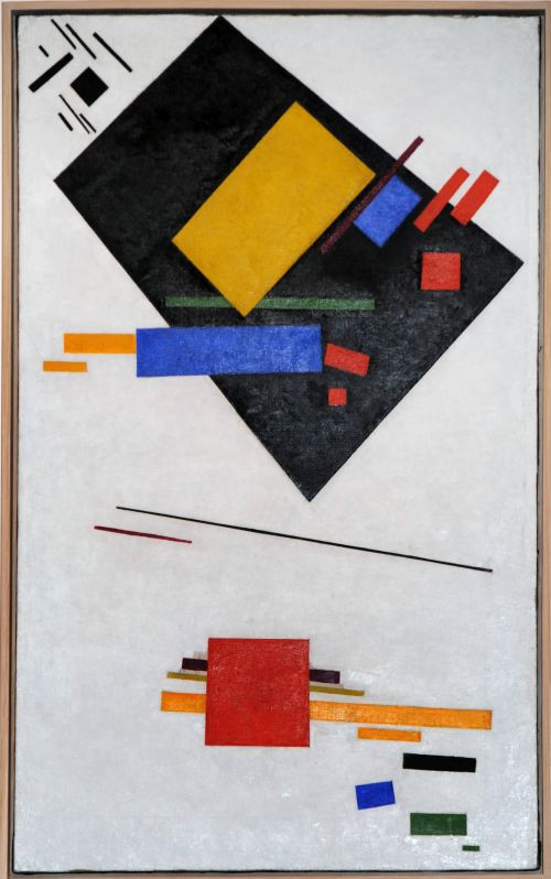 Kasimir Malewitsch: Schwarzes Trapez und Rotes Quadrat (95)